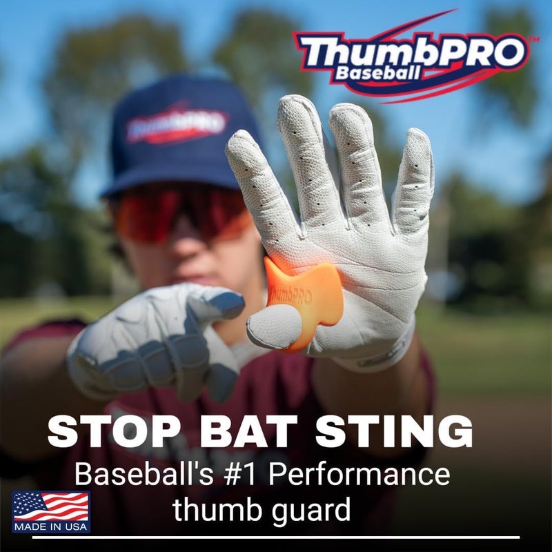 ThumbPRO Store Baseball Thumb Guard - Batting Aid & Grip Enhancer - Reduces Sting, Improves Swing - for Baseball & Softball - All Levels, Left/Right Hand - 3 Sizes - Image 2